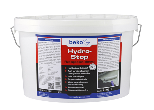 Beko Hydro-Stop Flüssigbeschicht. 7,0 kg Grau